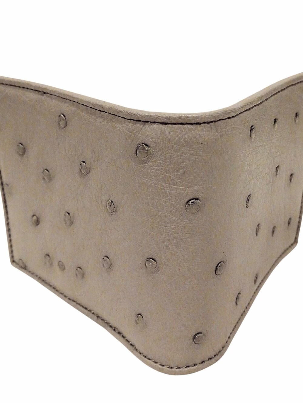 Genuine Gray Ostrich Leather Bifold Wallet - Real Exotic Skin - Picture 9 of 10